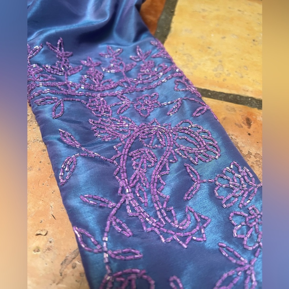 *flash sale* Sue Wong Hand beaded wrap top - Picture 3 of 5